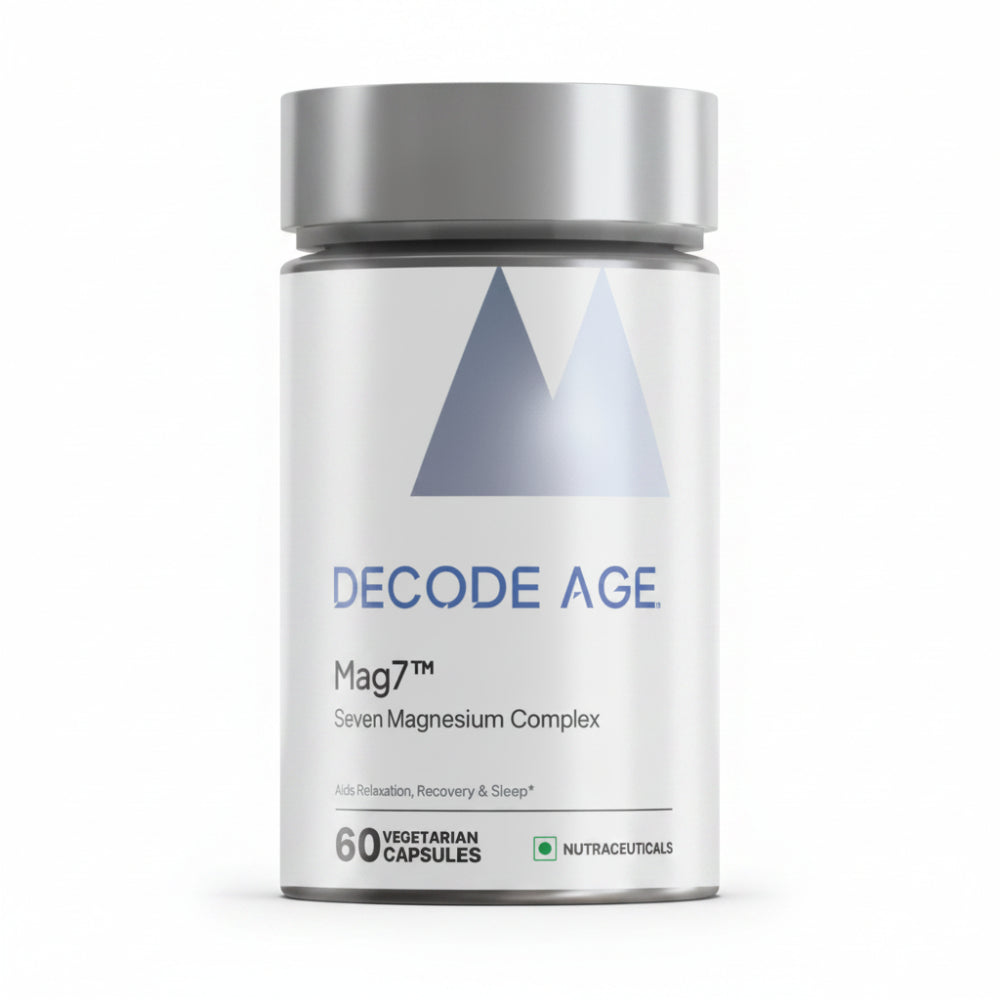 Decode Age Mag7™ Supplement | Magnesium Supplement | Supports Mood, Bone and Muscle Health, Metabolism | 60 Capsules, Vegan