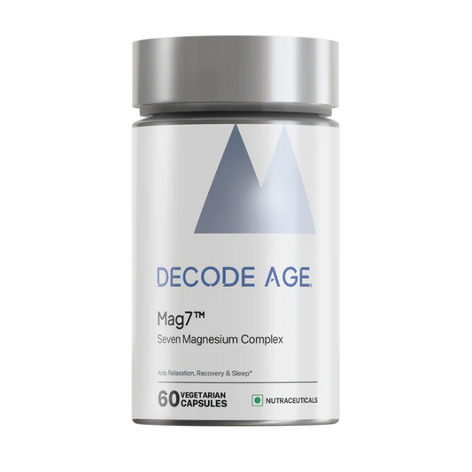 Decode Age Mag7™ Supplement | Magnesium Supplement | Supports Mood, Bone and Muscle Health, Metabolism | 60 Capsules, Vegan
