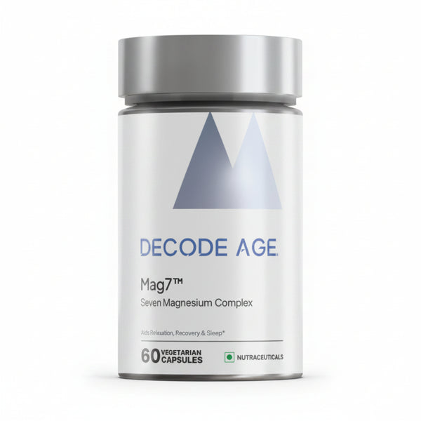 Decode Age Mag7™ Supplement | Magnesium Supplement | Supports Mood, Bone and Muscle Health, Metabolism | 60 Capsules, Vegan
