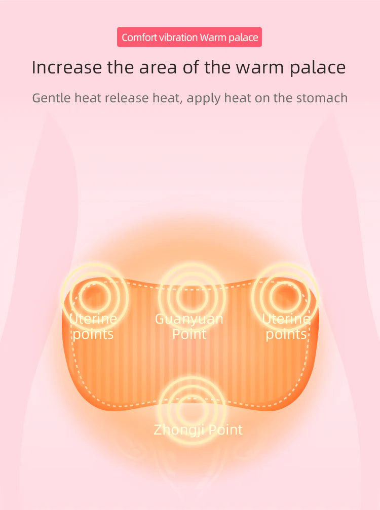 HOUZAIDE Smart Warm Palace Belt - Heating Pad for Cramps & Lower Back Pain