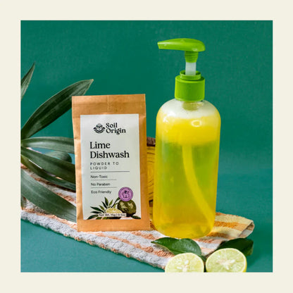 Soil Origin Eco-Friendly Hand & Dishwash Set - Jasmine Handwash & Lime Dishwash
