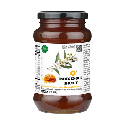 Indigenous Honey  Raw Natural Eucalyptus Honey - Pure, Unfiltered, Direct from Beekeeper