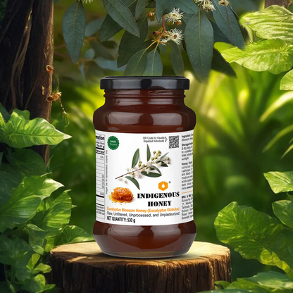 Indigenous Honey  Raw Natural Eucalyptus Honey - Pure, Unfiltered, Direct from Beekeeper