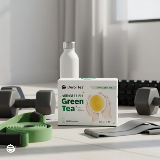 Deroi Tea's Assam Lush Green Tea (Loose Leaf Tea - Bitterless)