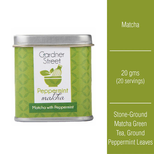 Gardner Street Tea - PEPPERMINT MATCHA- 20 Gms Loose Tea