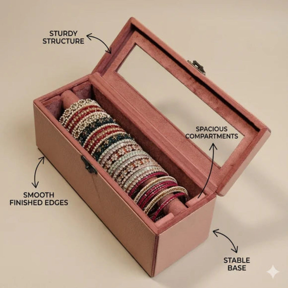 Comfy Homes The Sovereign Collection: Premium Vegan Leather Watch & Bangle Organizer
