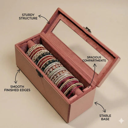 Comfy Homes The Sovereign Collection: Premium Vegan Leather Watch & Bangle Organizer