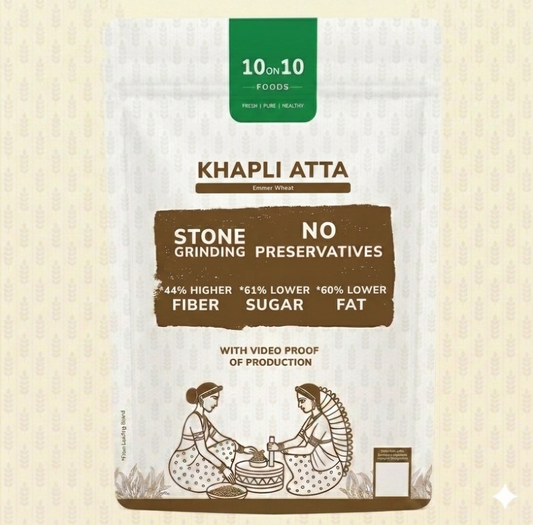 10on10foods Khapli Atta 2 Kg