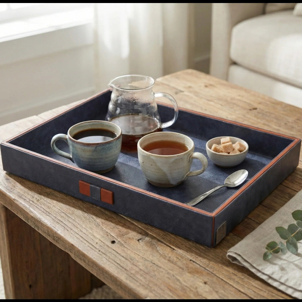Comfy Homes The Infinite Use Tray Premium Handcrafted Vegan Leather Organizer
