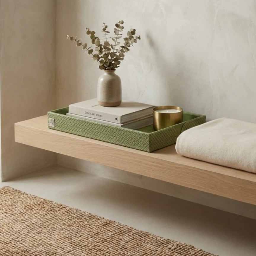 Comfy Homes The Infinite Use Tray: Premium Handcrafted Vegan Leather Organizer