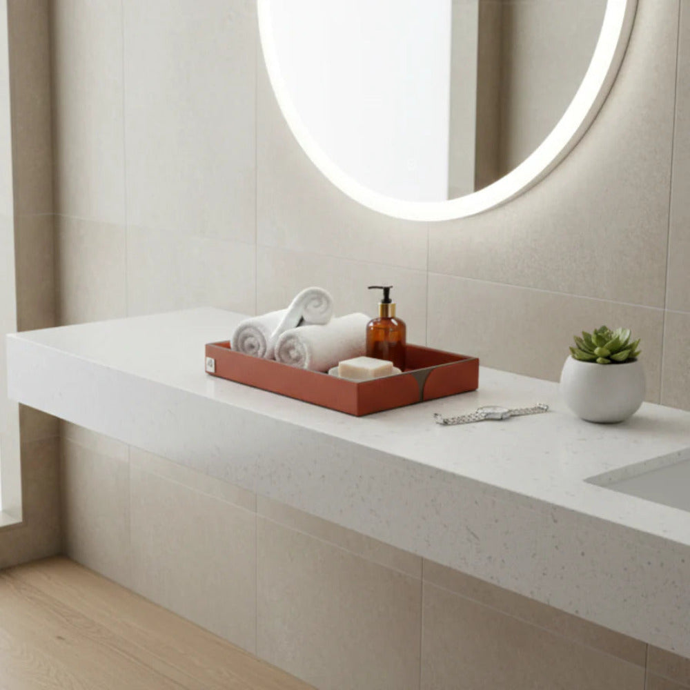Comfy Homes The Infinite Use Tray Premium Handcrafted Vegan Leather Organizer