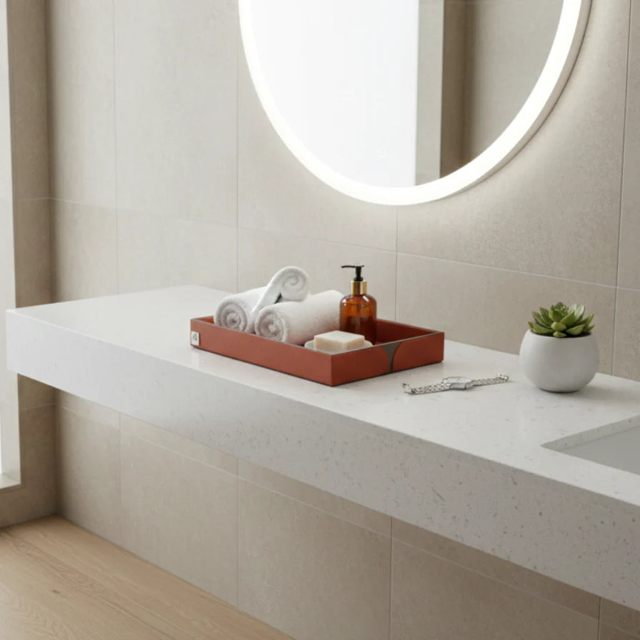 Comfy Homes The Infinite Use Tray: Premium Handcrafted Vegan Leather Organizer