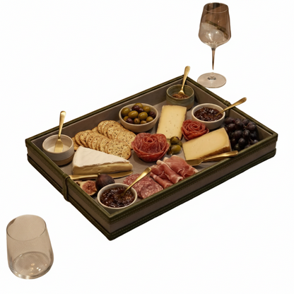 Comfy Homes The Infinite Use Tray Premium Handcrafted Vegan Leather Organizer