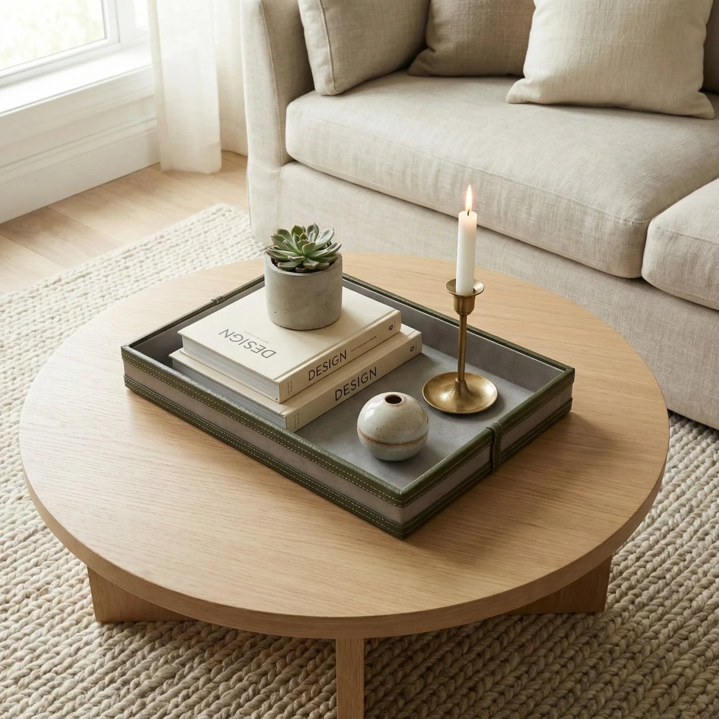Comfy Homes The Infinite Use Tray: Premium Handcrafted Vegan Leather Organizer