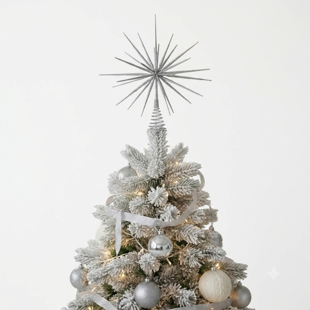 The North Pole Parcel Silver Glow Topper