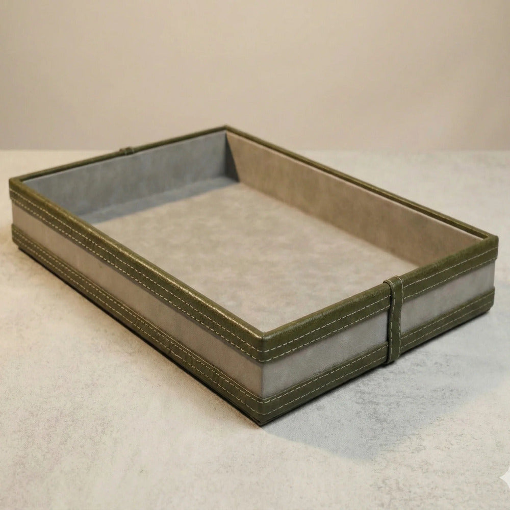 Comfy Homes The Infinite Use Tray Premium Handcrafted Vegan Leather Organizer