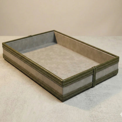 Comfy Homes The Infinite Use Tray Premium Handcrafted Vegan Leather Organizer