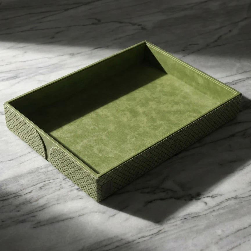 Comfy Homes The Infinite Use Tray: Premium Handcrafted Vegan Leather Organizer