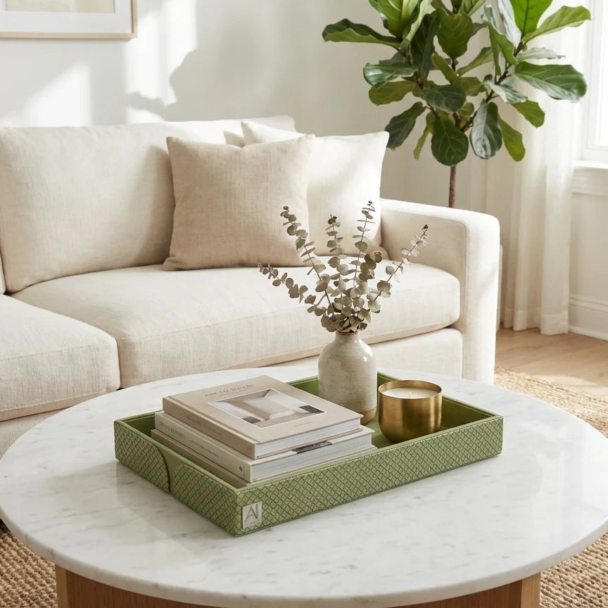Comfy Homes The Infinite Use Tray: Premium Handcrafted Vegan Leather Organizer