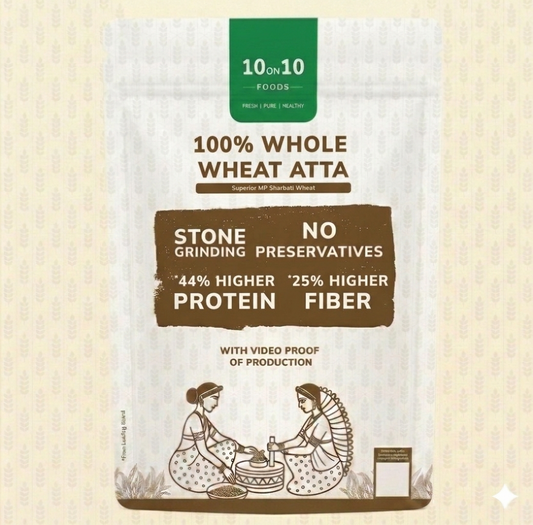 10on10foods Whole Wheat Atta 5 Kg