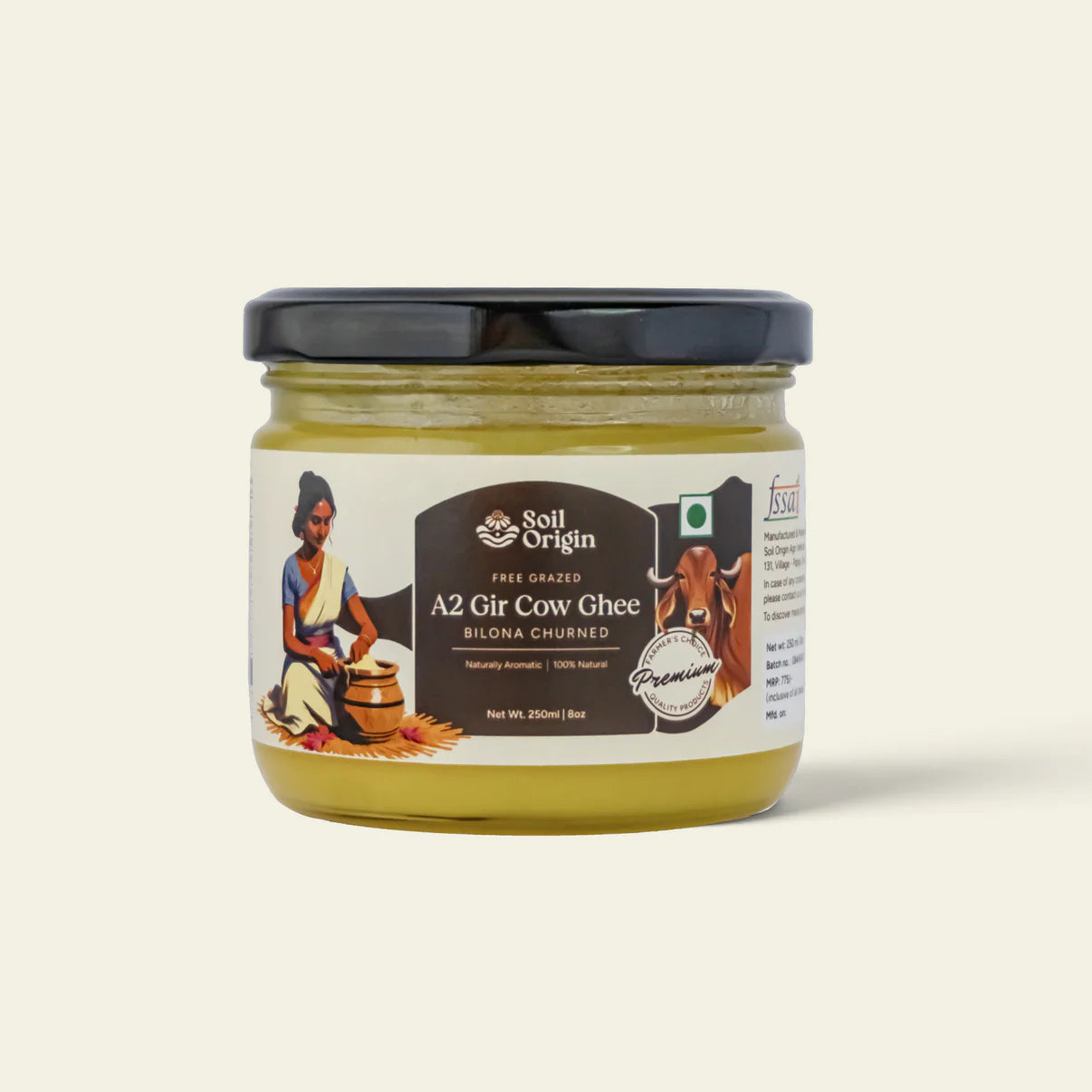 Soil Origin A2 Gir Cow Ghee