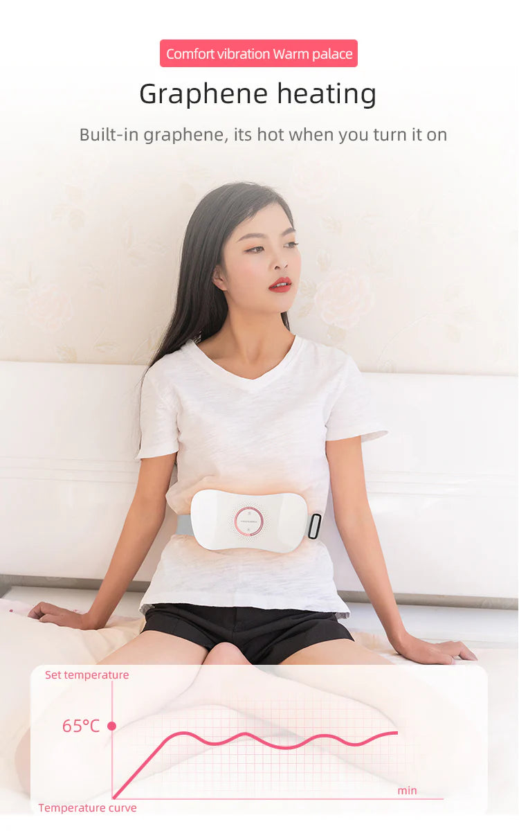 HOUZAIDE Smart Warm Palace Belt - Heating Pad for Cramps & Lower Back Pain