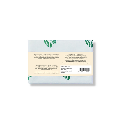 Soil Origin Green French Clay & Tea Tree Body Soap With Shea Butter