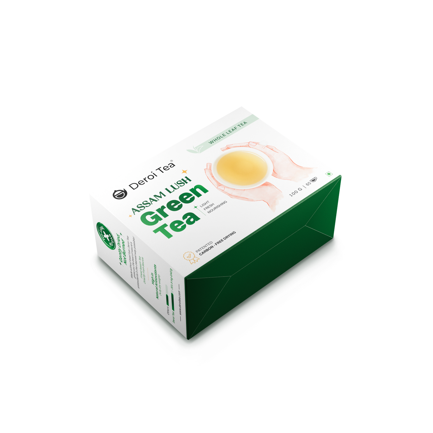 Deroi Tea's Assam Lush Green Tea (Loose Leaf Tea - Bitterless)