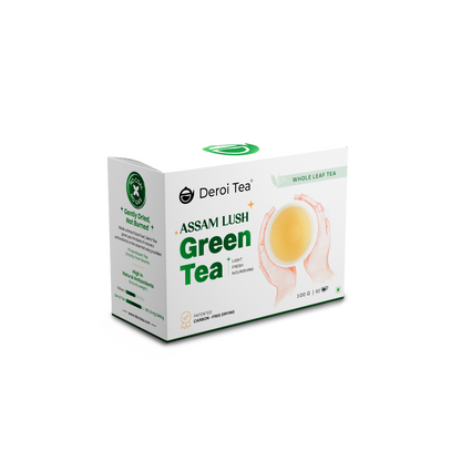 Deroi Tea Assam Lush Green Tea (Loose Leaf Tea - Bitterless)