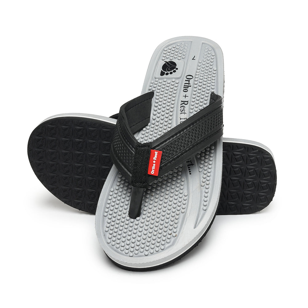 Ortho + Rest Orthopedic Men's Flip Flops with Acupressure Footbed
