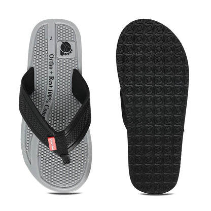 Ortho + Rest Orthopedic Men's Flip Flops with Acupressure Footbed