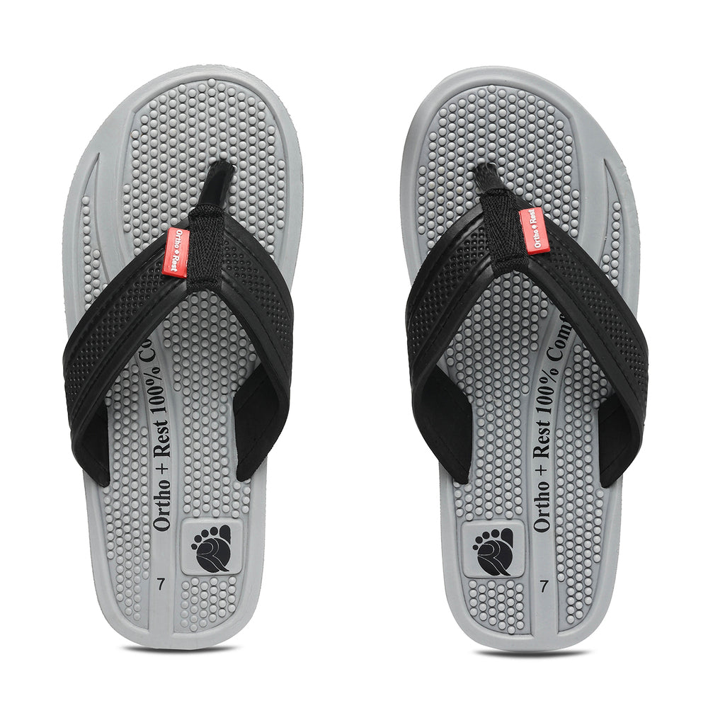 Ortho + Rest Orthopedic Men's Flip Flops with Acupressure Footbed