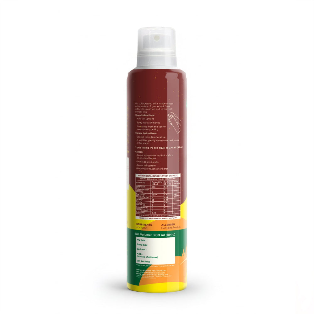 Two Brothers India Farms Groundnut Oil Spray