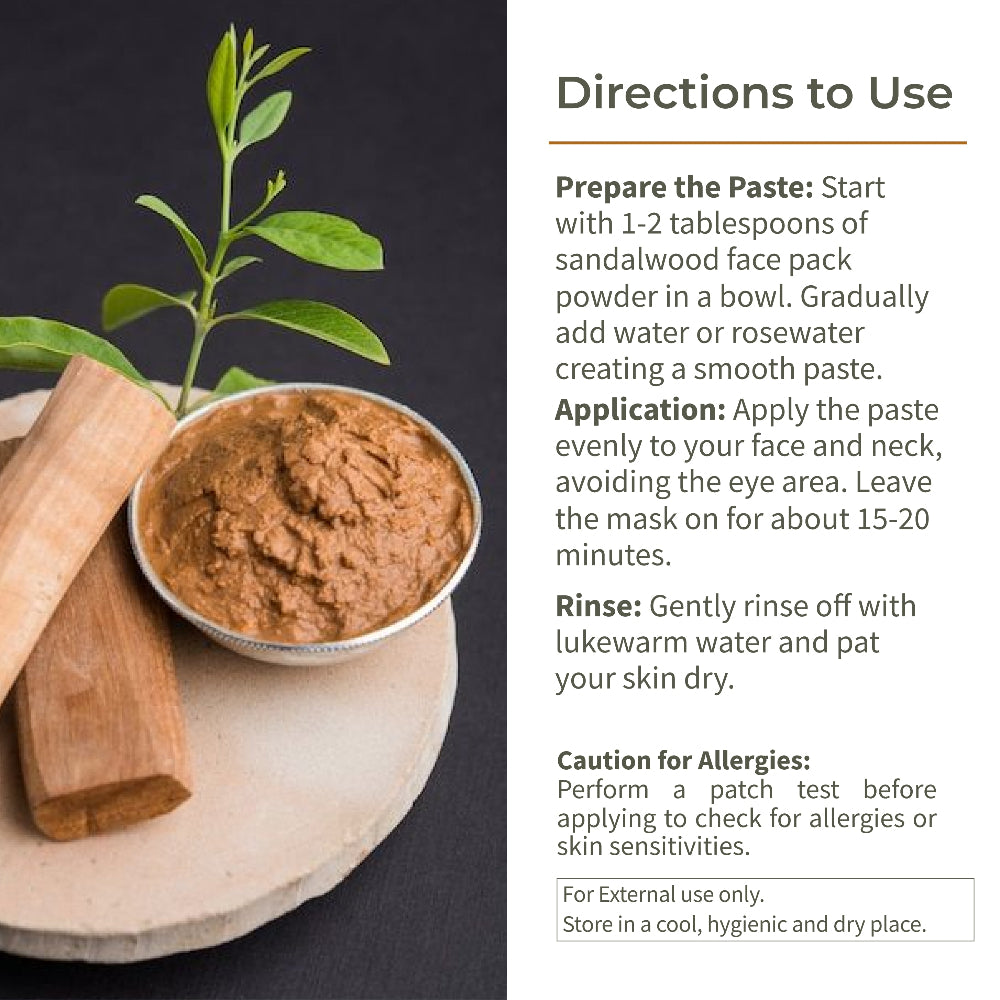 Ecotyl Sandal Wood Face Pack Powder