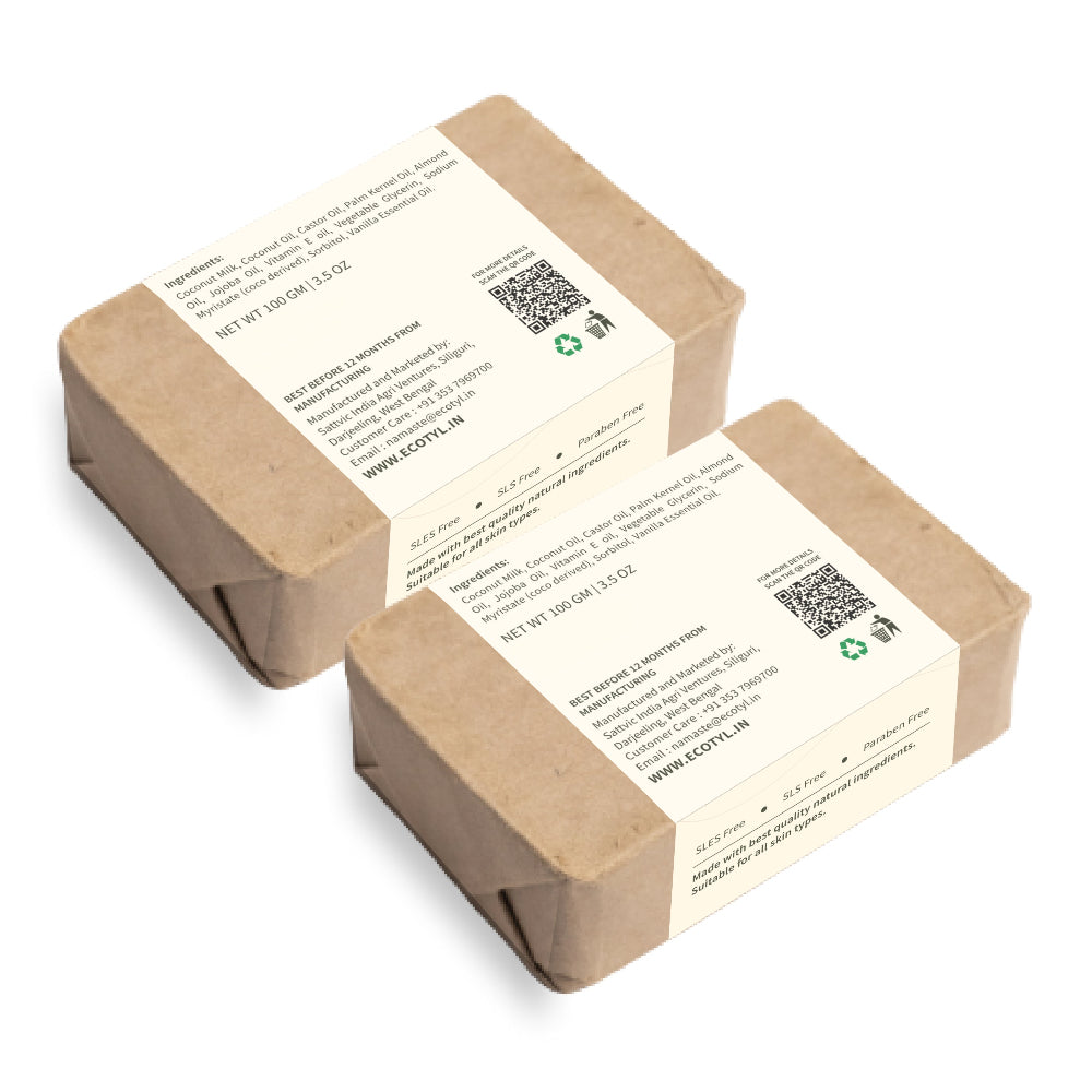 Ecotyl Coconut Milk Soap with Vanilla Set of 2