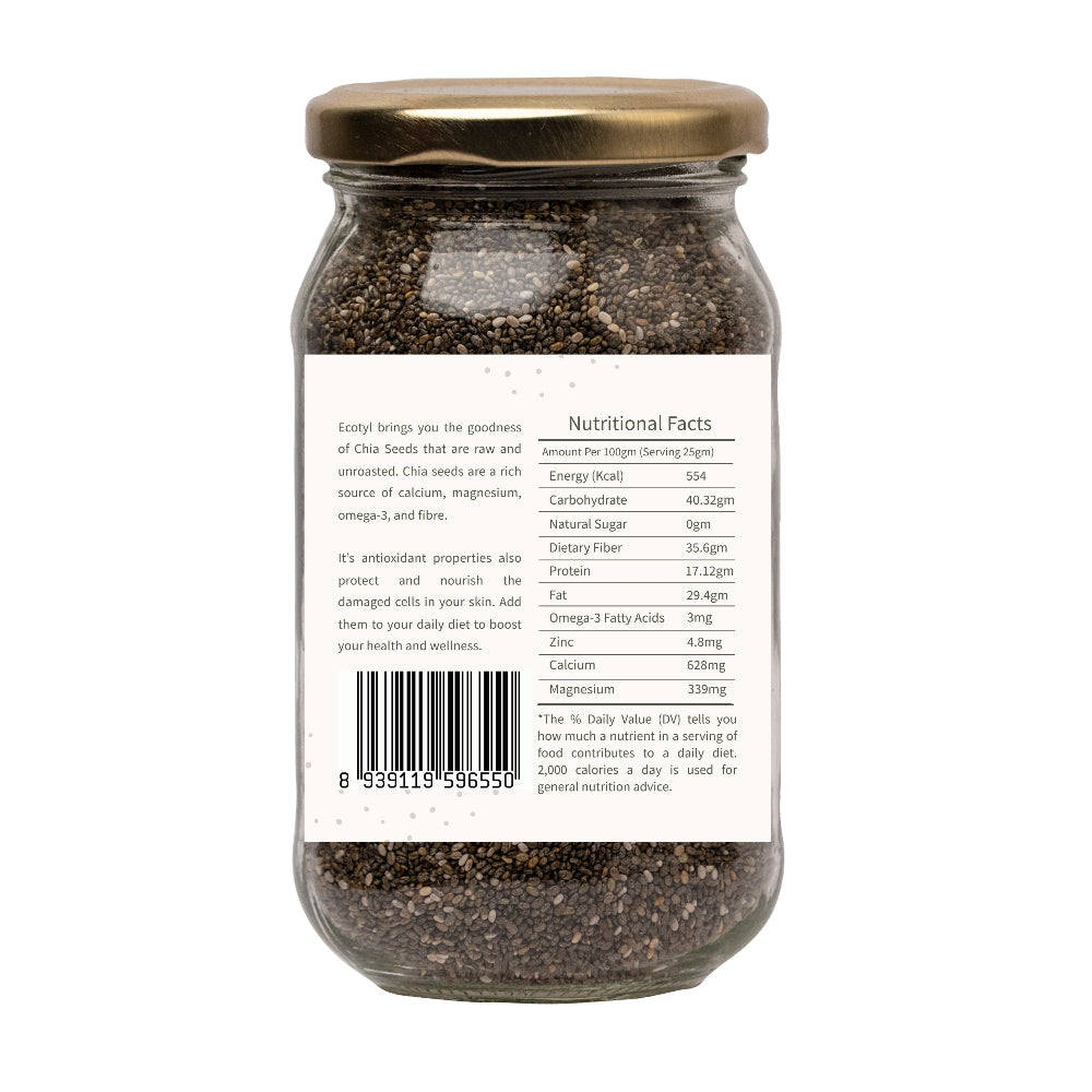Ecotyl Raw Chia Seeds Raw
