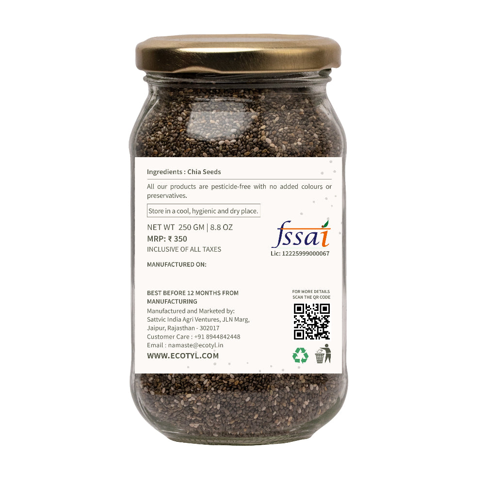Ecotyl Raw Chia Seeds Raw