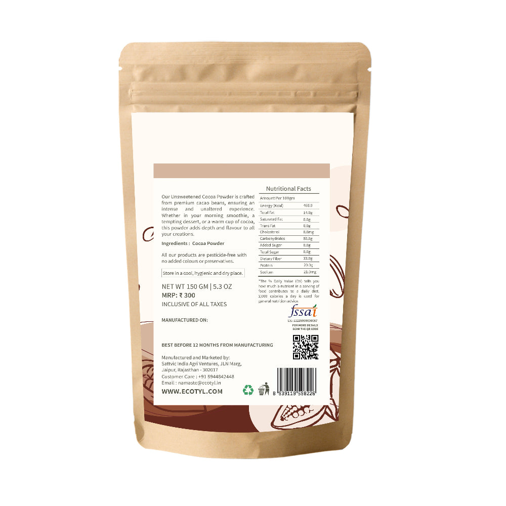 Ecotyl  Unsweetened Cocoa Powder