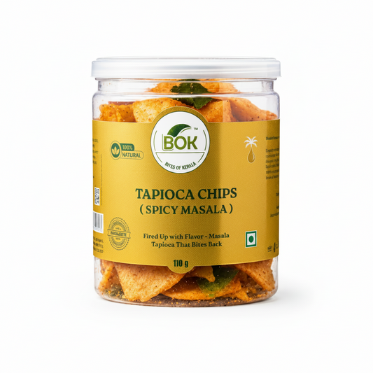 Bites Of Kerala Tapioca Chips Spicy Masala