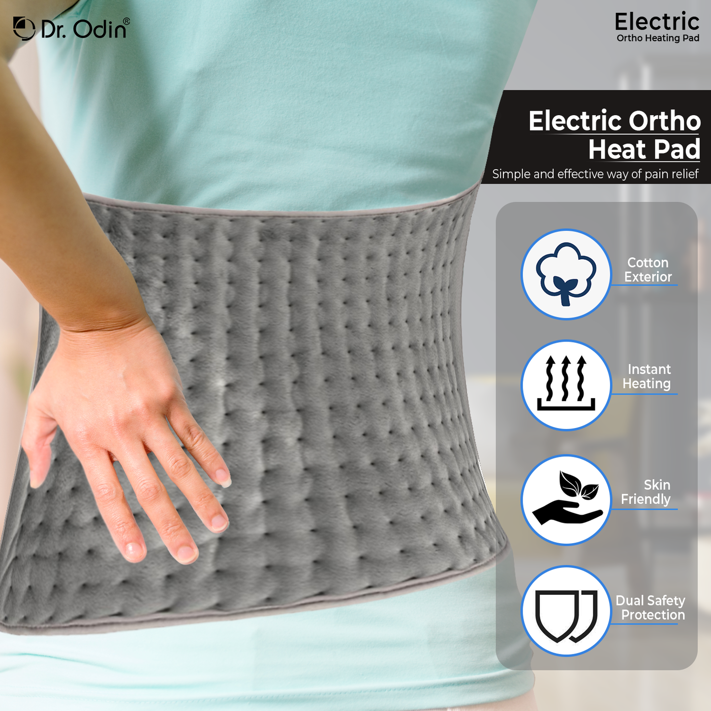 Electric Heating Pad Grey