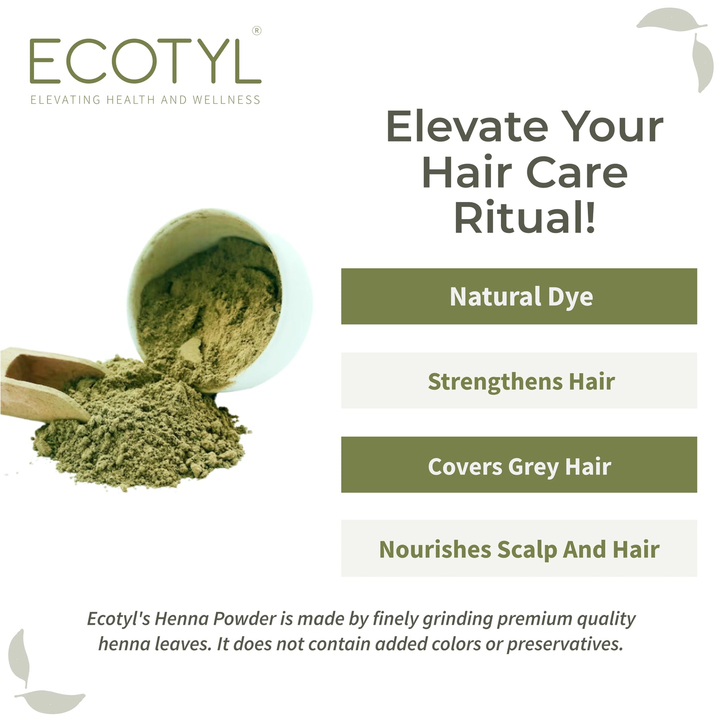Ecotyl's Henna Powder  100 G