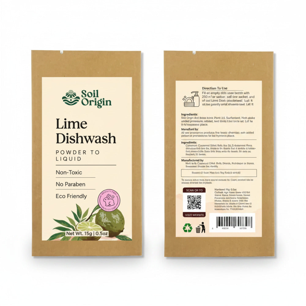 Soil Origin Eco-Friendly Hand & Dishwash Set - Jasmine Handwash & Lime Dishwash