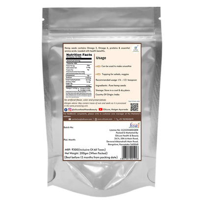 Nxtgen Ayurveda Hemp Seeds - 200 gms