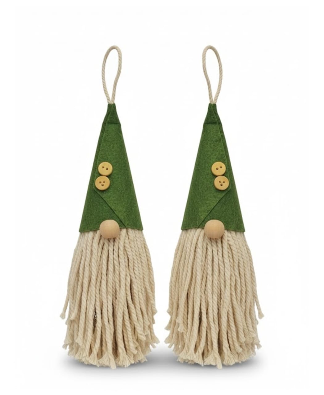 The North Pole Parcel Ho HO Knots (Green Colour- Set of 2)