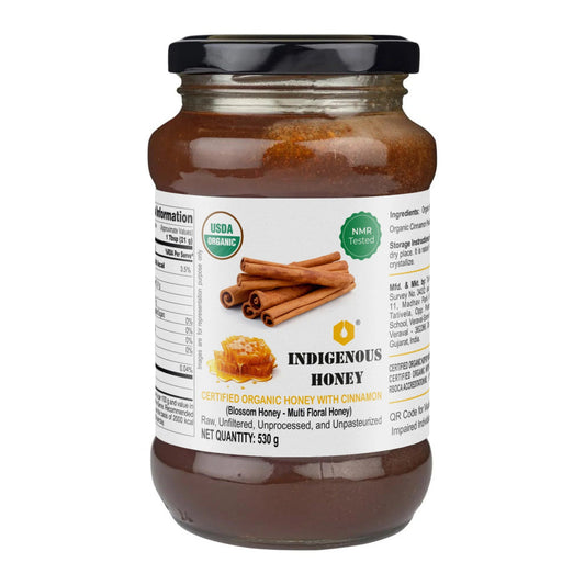 Indigenous Honey Raw Organic Honey with Infused Cinnamon