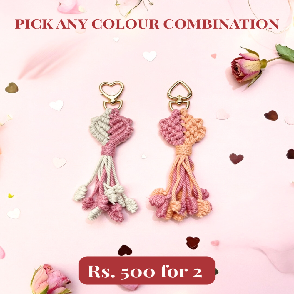 Dhaage Heart Keychain