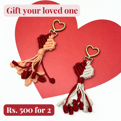 Dhaage Heart Keychain