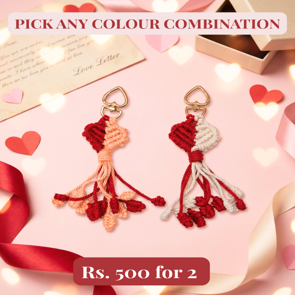 Dhaage Heart Keychain