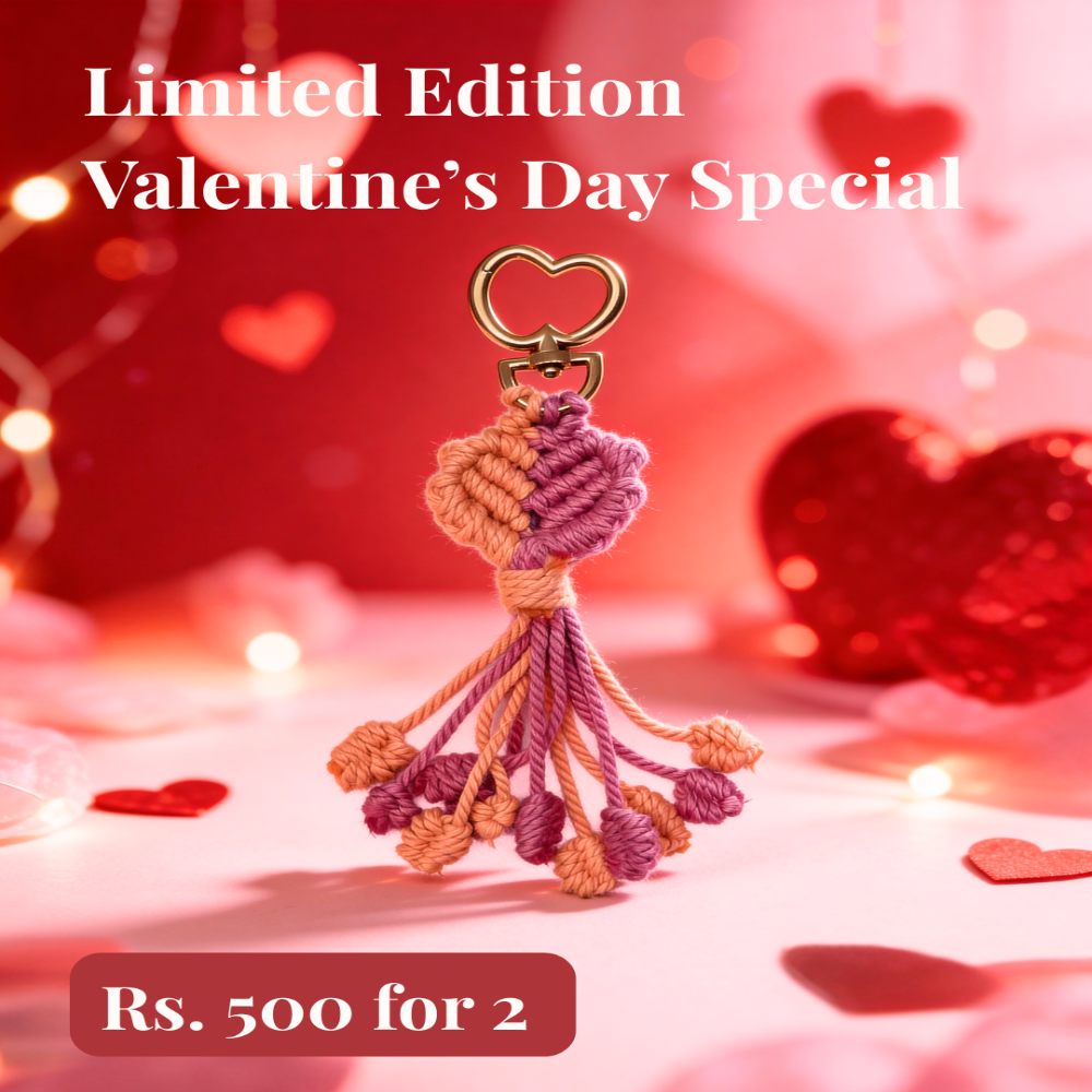 Dhaage Heart Keychain