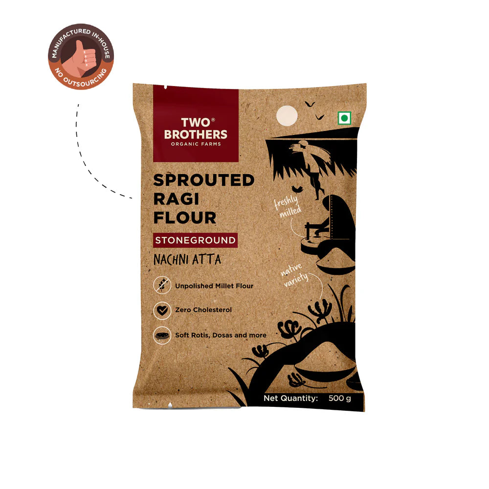 Two Brothers Organic Farms Sprouted Ragi Malt Nachni Satva